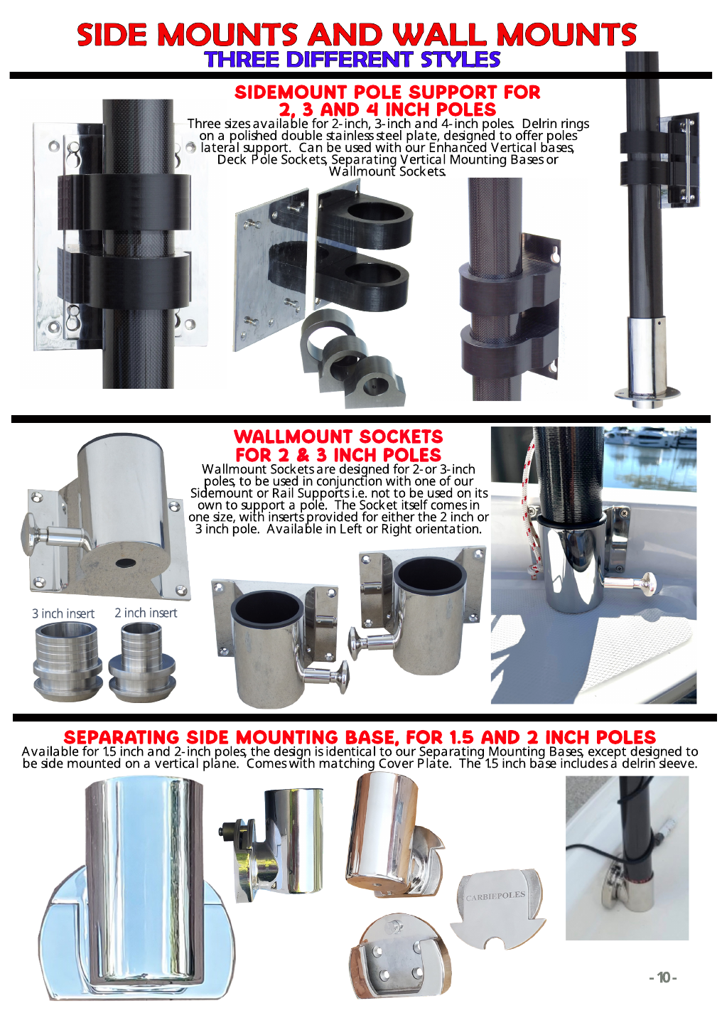 Carbiepoles brochure page 10